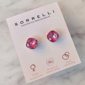 Sorrelli Pink Crystal Earrings